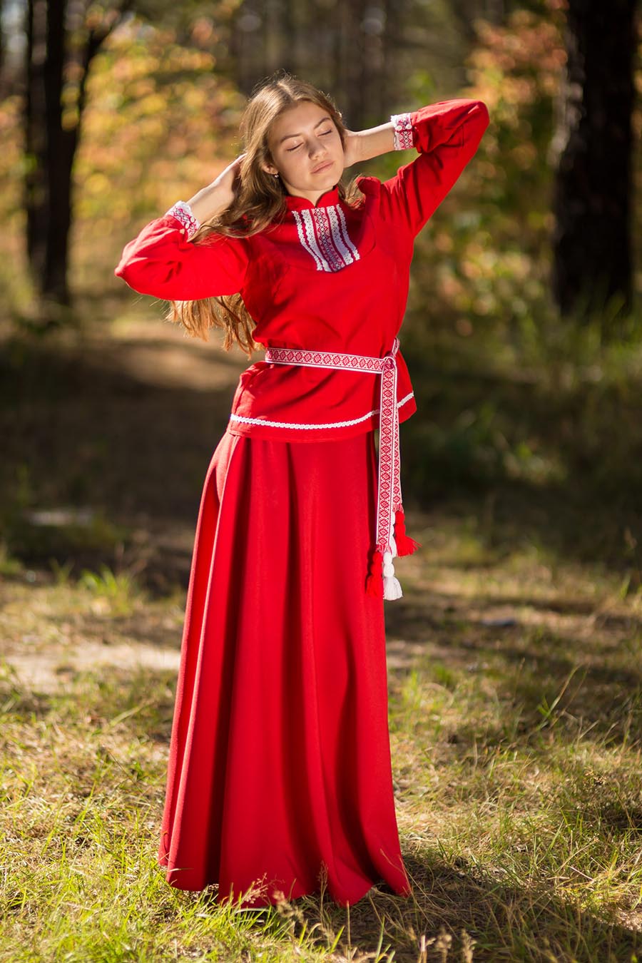 Underwear Women in Slavic costumes in Juian