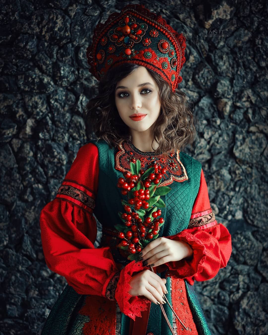Nude girl Women in Slavic costumes in Juian